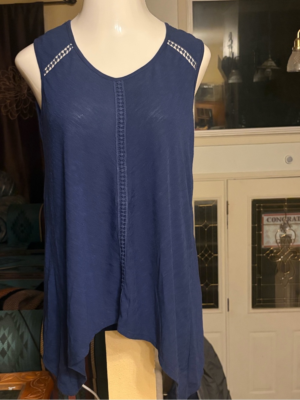 Great Northwest Clothing Company Indigo Navy Scoop Tank